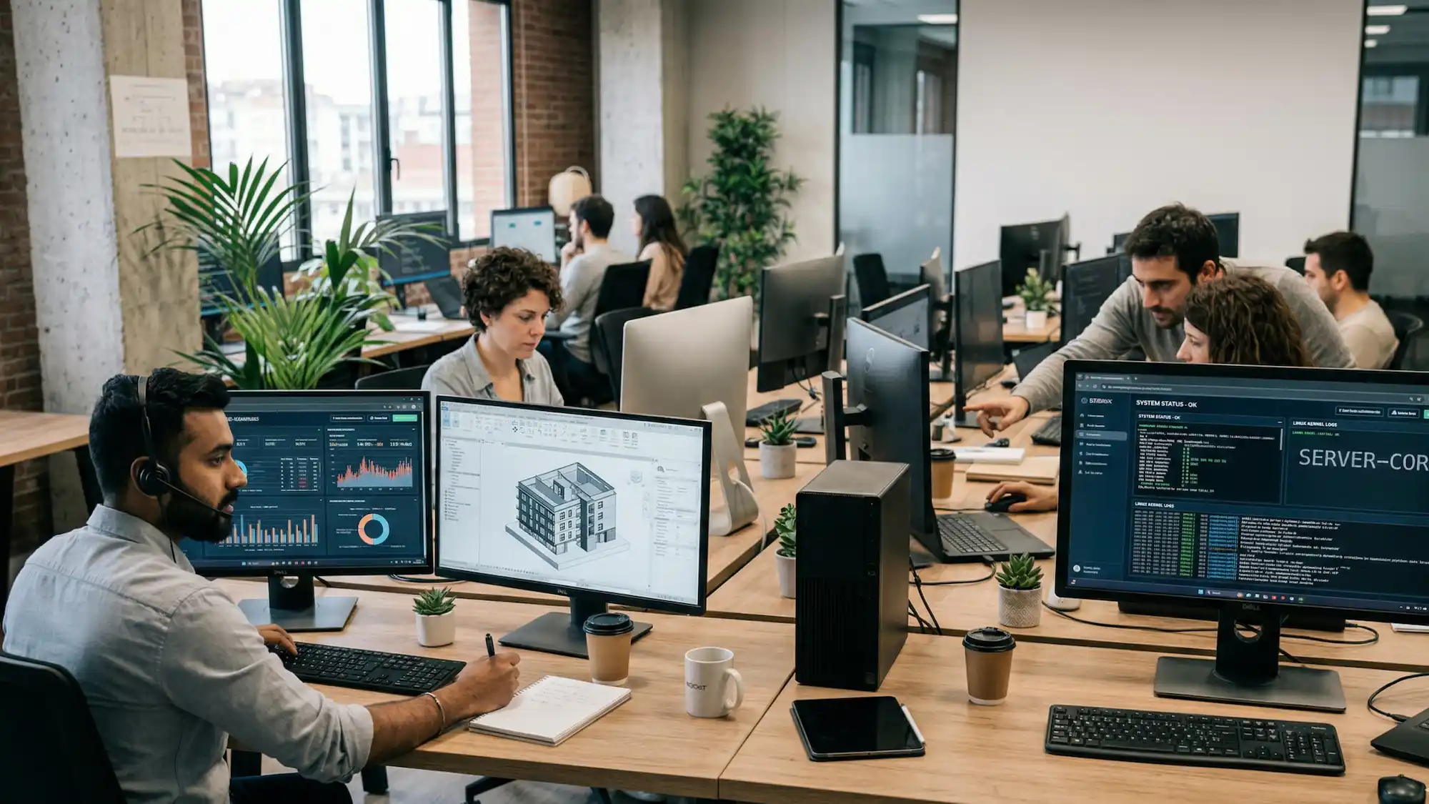 Automatización de procesos industriales y administrativos mediante tecnología de IA generativa.